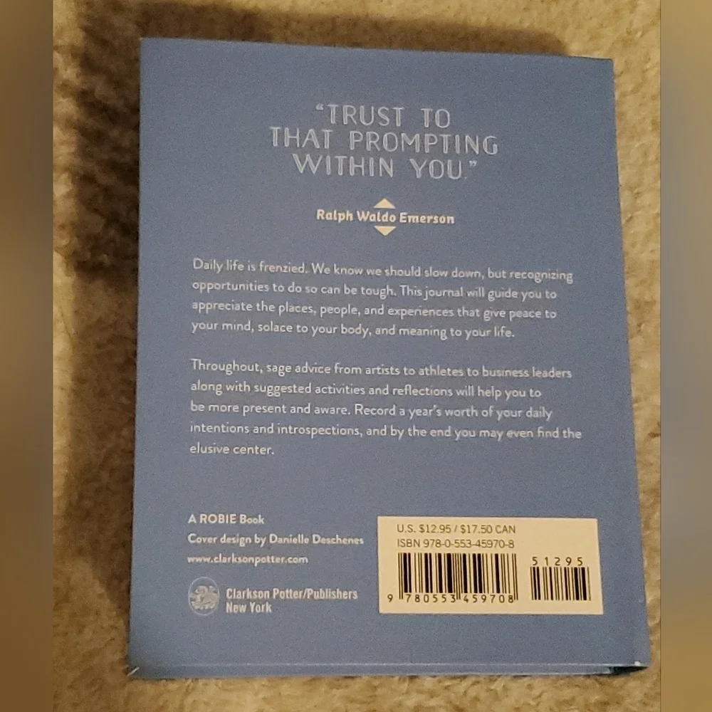Do One Thing Every Day That Centers You Mindfulness Journal Hardcover Clarkson